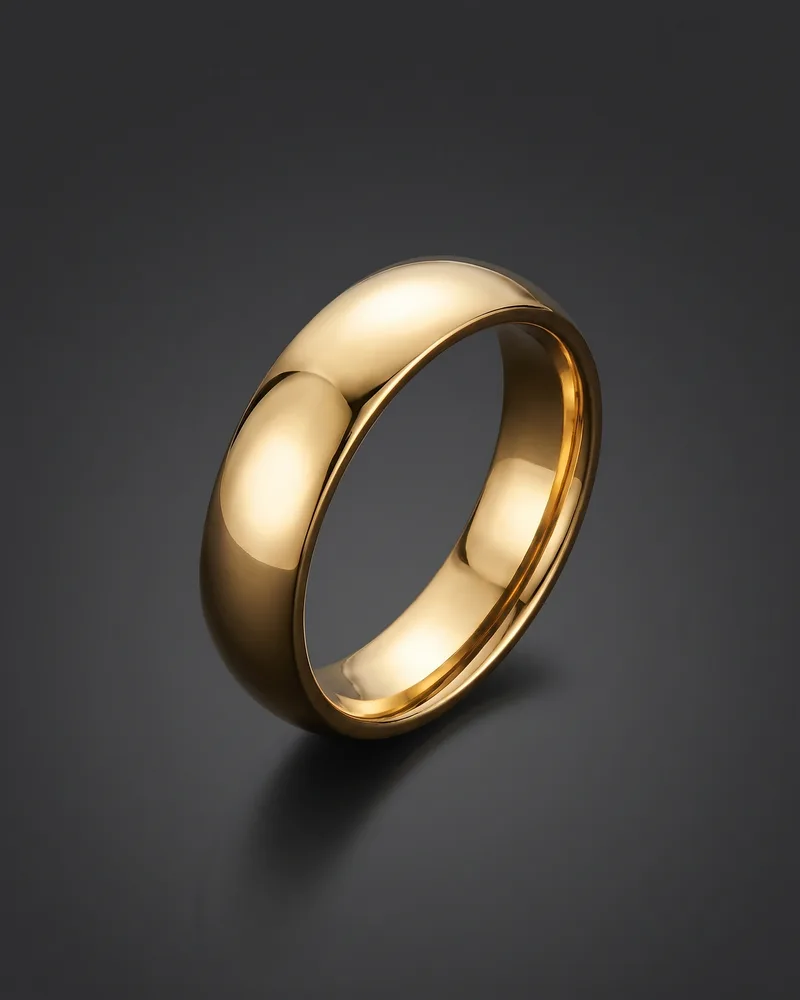 Anillo media caña